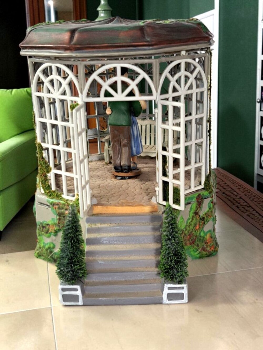 Department 56 - Alpine Village Series - The Sound of Music Gazebo Music Box READ